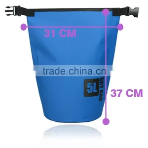 Dry Bag 5L PVC TARPAULIN Waterproof, for Outdoor Activities and Watersports thumbnail-2