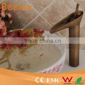 Single Handle Single Hole Bela Hot Sale Antique Brass Faucet in Bathroom thumbnail-1