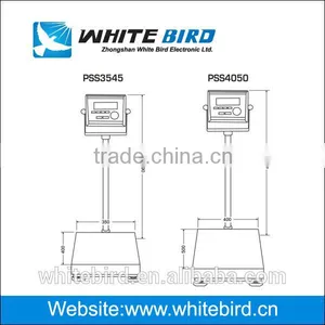 300kg Waterproof Industrial Platform Weighing Scale PMX(800*800mm) thumbnail-3