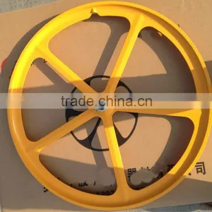 2016 Hot Selling Fixie Bike Magnesium Alloy Aerospoke Wheel Wheelset thumbnail-6