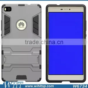 For Huawei P8 Phone Case, TPU PC Hybrid Armor Stand Mobile Phone Case for Huawei P8 thumbnail-2