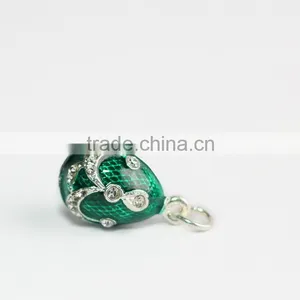 High Quality Green Metal Enamel Pendant thumbnail-3