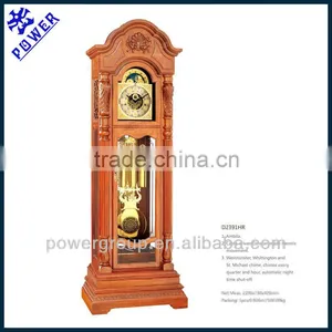 Extravagance Grandfather Clock With Moon&earth Carved Clock Face German Made Hermle Movement High Quality MG2391HR thumbnail-1