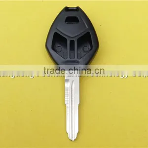 Blank Replacement 2+1 Buttons Uncut Right Groove Blade Remote Key Cover Mistubishi Car Key thumbnail-3