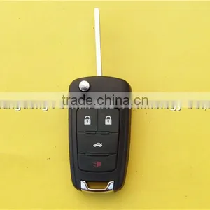 Flip Key Remote Fob Case Cover for Chevrolet Cruze HU100 4 Button Car Key Blank thumbnail-2