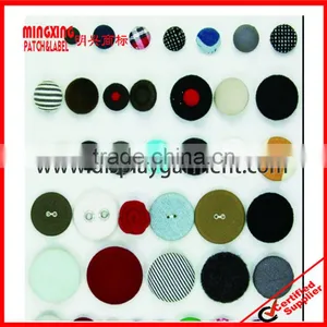 High Fashion Black Fabric Covered Button, Button for Clothes,shoes thumbnail-1