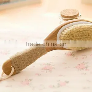100% Natural Bristle Wooden Bath Body Brush Long Handle thumbnail-1