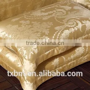2015 Luxury Golden Yellow Pure Silk 4 Pcs Bedding Sets thumbnail-3