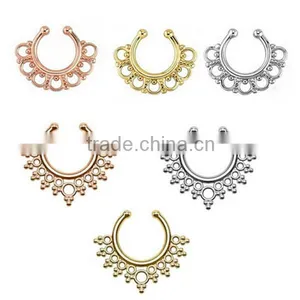 Non-Piercing Nose Ring Hanger Septum Ring Clip On Body Jewelry thumbnail-1