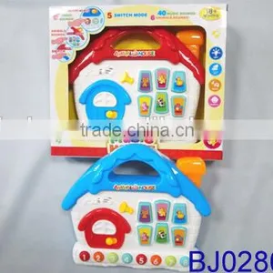 Funny Baby Toy Pretend Plastic Cartoon Toy House With Music and Light thumbnail-4