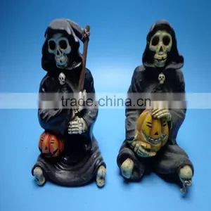 Halloween Products, Halloween Ornaments, Skull Statue thumbnail-4