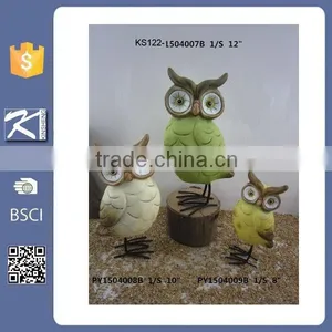 Unique Modern Art Design Owl Ornaments for Garden Decoration thumbnail-2