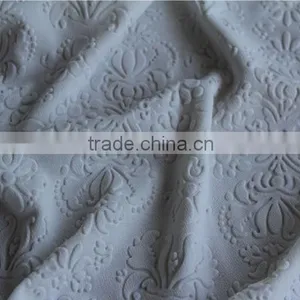 100% POLYESTER EMBOSSED KNITTING FABRIC FOR DRESS thumbnail-5