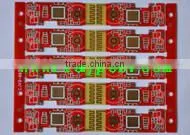 2 Layer PCB Heavy Copper 4oz PCB Red Solder Mask Gold Finger Game Machnice PCB thumbnail-1