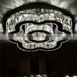 Top Quality 5730 Chip LED Crystal Chandelier Stainless Steel Modern Crystal Light thumbnail-1