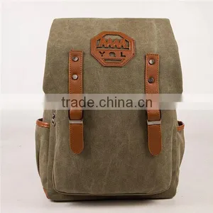 Men Hasp Big Capacity Teenage School Bags Boy Canvas Travel Backpack Bag Supplier's Choice thumbnail-5