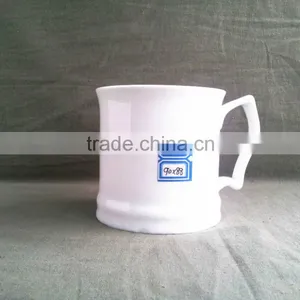 White Ceramic Bone China Ceramic Coffee Mug With Handle thumbnail-1