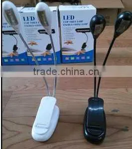 Flexible LED Booklight With Clip For EBook Computer Reading Light With 4 LED Bulb thumbnail-1