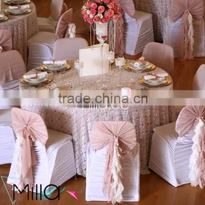 Discount New Design Wholesale Curly Willow Wedding Chair Cover Sash With Hood Quality Choice thumbnail-5