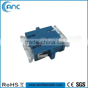 SM SC PC Duplex Fiber Optic Adapter With Transparent Dust Cap thumbnail-1