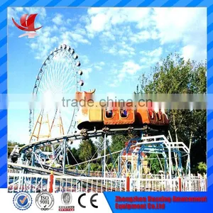 Manufacturer Direct Twist Roller Ride Mini Fairground Rides Small Roller Coaster for Sale thumbnail-1