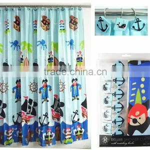 Factory Can Supply Directly Lovely Shower Curtain Waterproof;hand Crafted Shower Curtain thumbnail-4