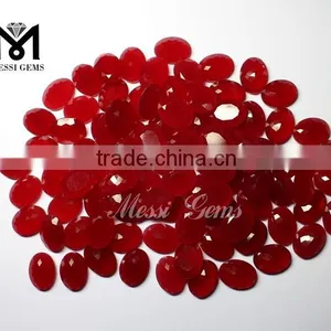 Wholesale Red Quartz Oval Cut Loose Jade Gems thumbnail-5