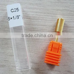 Spring Hot Tungsten Steel Grinding Head Tool Nail Drill Bit Gold Plated for Nail Art Polish Machine Nail Tools Styling Tools thumbnail-1
