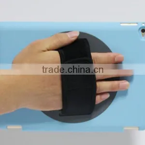 Factory Outlet Patent Item 360 Rotation Handheld PC Back Case PU Smart Front Flip Cover for IPad Air 2 thumbnail-5