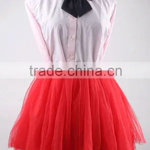 Women Red Tutu Skirt Formal Pettiskirt thumbnail-1