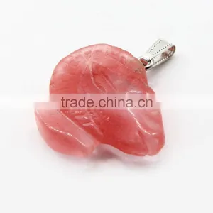 Natural Bulk Semi-precious Red Gemstone Pendant,YiWu Factory Price thumbnail-6
