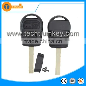 3 Button Plastic Car Key With 2 Track Blade and Logo Key for BMW 3 5 7 X5 X3 Z4 E38 E39 E46 thumbnail-1