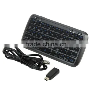 OEM Wholesale 2 in 1 Portable Mini 54 Keys Multifunction Wireless Bluetooth 3.0 Keyboard and 4000 MAh Power Bank Combo thumbnail-5