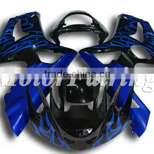 Fairing Kits for Kawasaki Ninja ZX6R 2003 2004 ZX 6R 03 04 ABS Injection Mold Zx6r 03 04 Body Kits Blue Black thumbnail-1