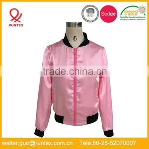Runtex Ladies Satin Bomber Jacket RLJ005 thumbnail-1