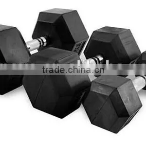 Rubber Coated Hex Dumbbell thumbnail-2