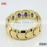High Quality Hot Fashion 18k Gold Tungsten Bracelets /Gold Magnetic Bracelets thumbnail-1