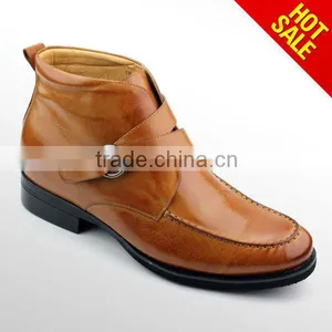 Men Elegant Soft Leather Ankle Boots thumbnail-1