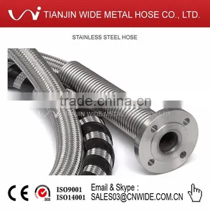 PVC Guard Nylon Braided Cover Flexible Hose With Flange thumbnail-4