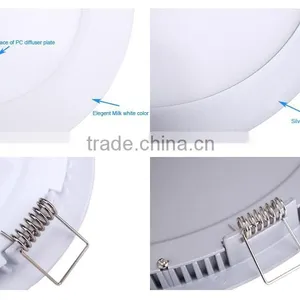 Die-casting Shaped White Color 0.2W SMD3014 Ceiling Mounted 9W Round Panel 130MM for Diameter thumbnail-4