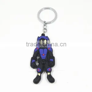 Yiwu Manre Pvc Keychain Manufacturer Custom 2d Keychain Silicone/ Rubber Key Ring thumbnail-1