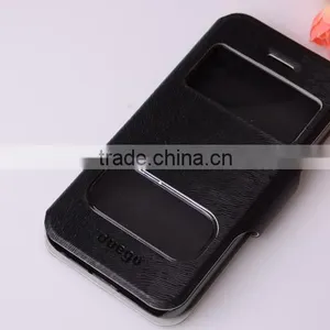 Double Sided Leather Case With Window for Iphone 5 Case Non Transparent thumbnail-4