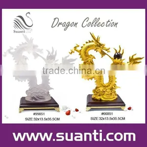 Chinese Dragon Polyresin Statue thumbnail-1