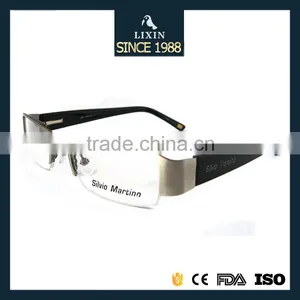 Latest Popular Gentleman Half Metal Frames With Spring Hinge Optical Glasses Frames SM4020 thumbnail-1