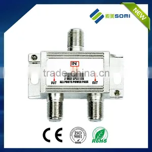China Good Manufacturers Alloy Zinc 2 Way Satellite Splitter thumbnail-1