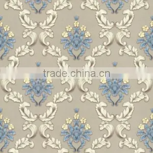 Classic European Style Damask Design Wallpaper for TV Background thumbnail-6
