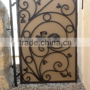 Iron Material and Swing Opening Pattern Entrance Wrought Iron Gate & Metal Gate thumbnail-2
