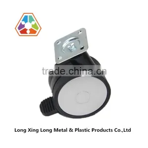 M D60*38*38 PA6 Plastic Office Furniture Caster Wheel thumbnail-1