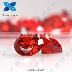 Cubic Zirconia Orange Red Topaz 2mm cz Stone for Jewelry thumbnail-1