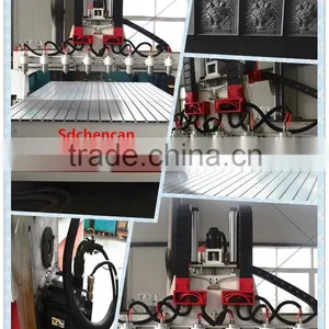 Multi Head 3D CNC Wood Carving Router From Chinese Factory Directly thumbnail-3